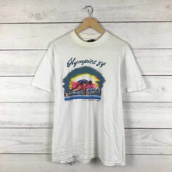 Vintage Tops - Vintage 1984 USA Olympics T-Shirt